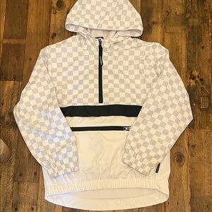 Little Bipsy White Checkered Raincoat